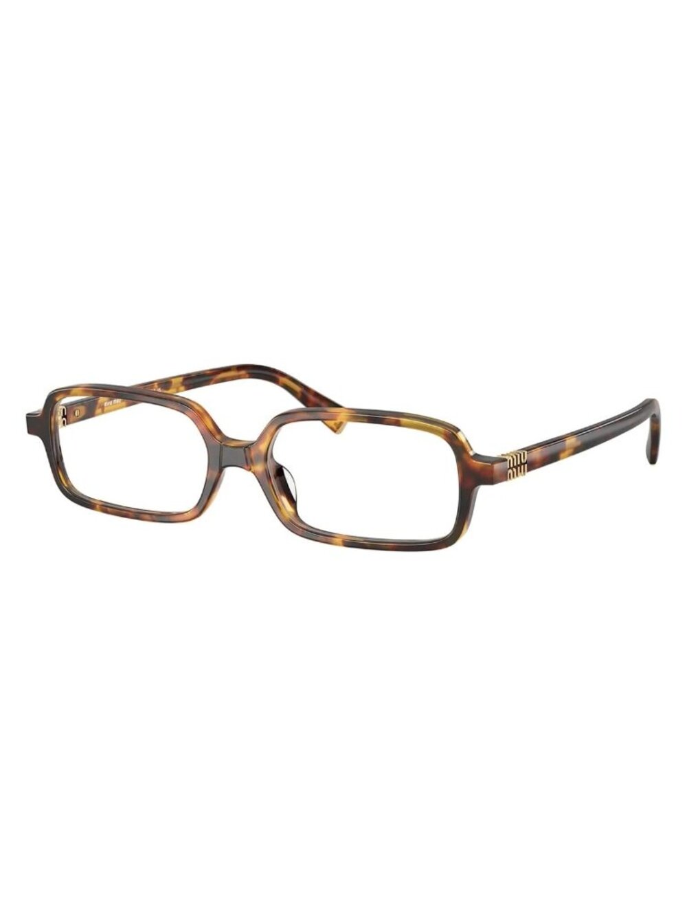 New MU01YV Miu Miu Square Havana Eyeglasses MU 01YV 14L1O1 AUTHENTIC